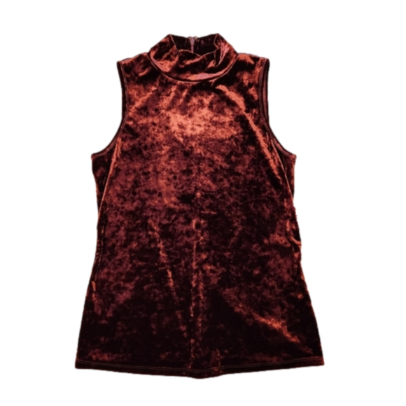 Vince Camuto Tops - Vince Camuto Velvet Mock Neck Tank